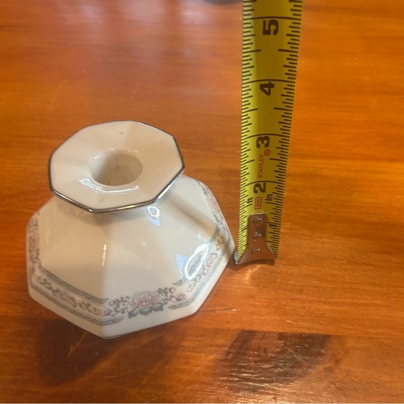 Lenox Charleston Candle Holders. Floral and Cream Cottagecore Grandma - Picture 7 of 10